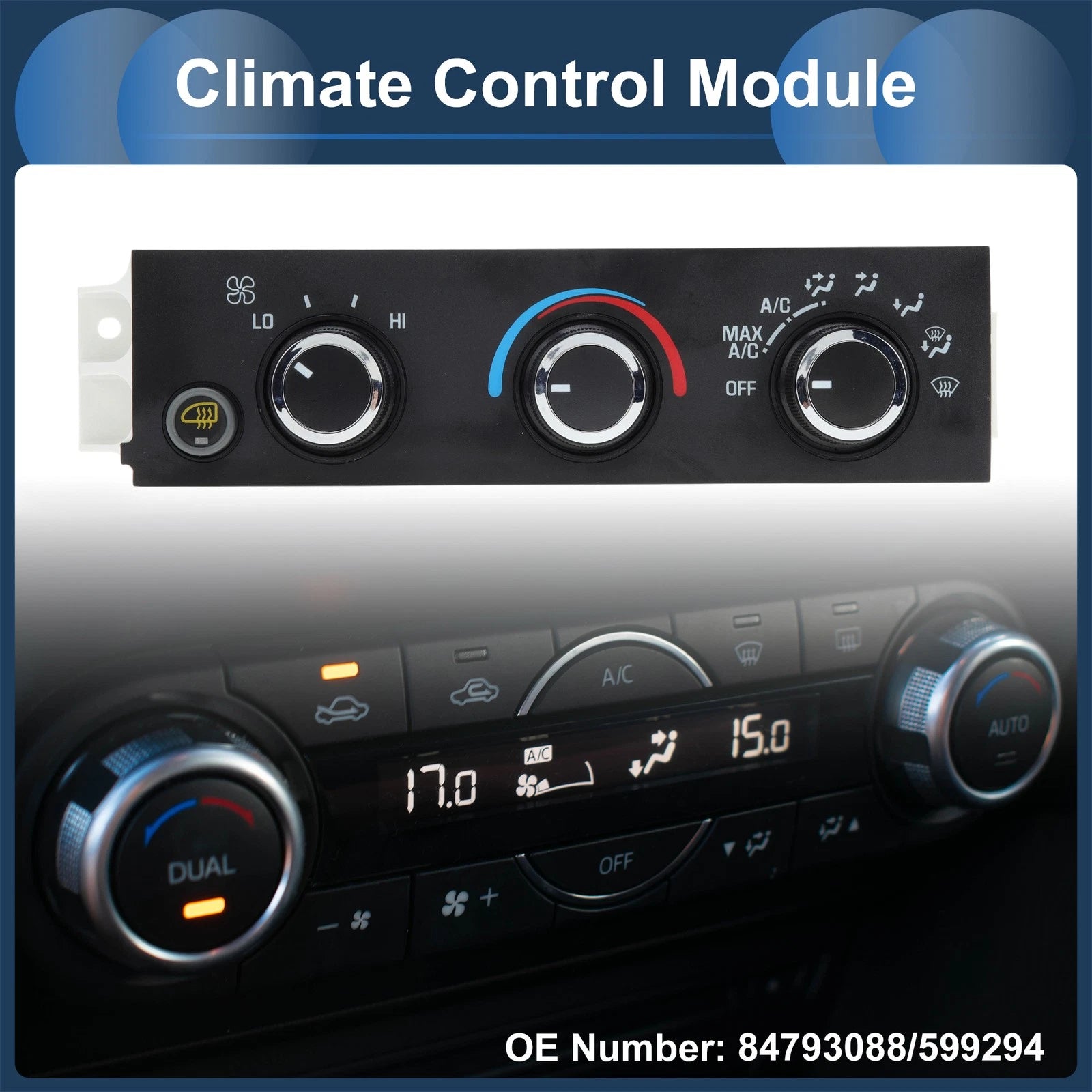 Climate Control Module No.84793088 for Chevrolet Express 1500 2500 (2001–2014)