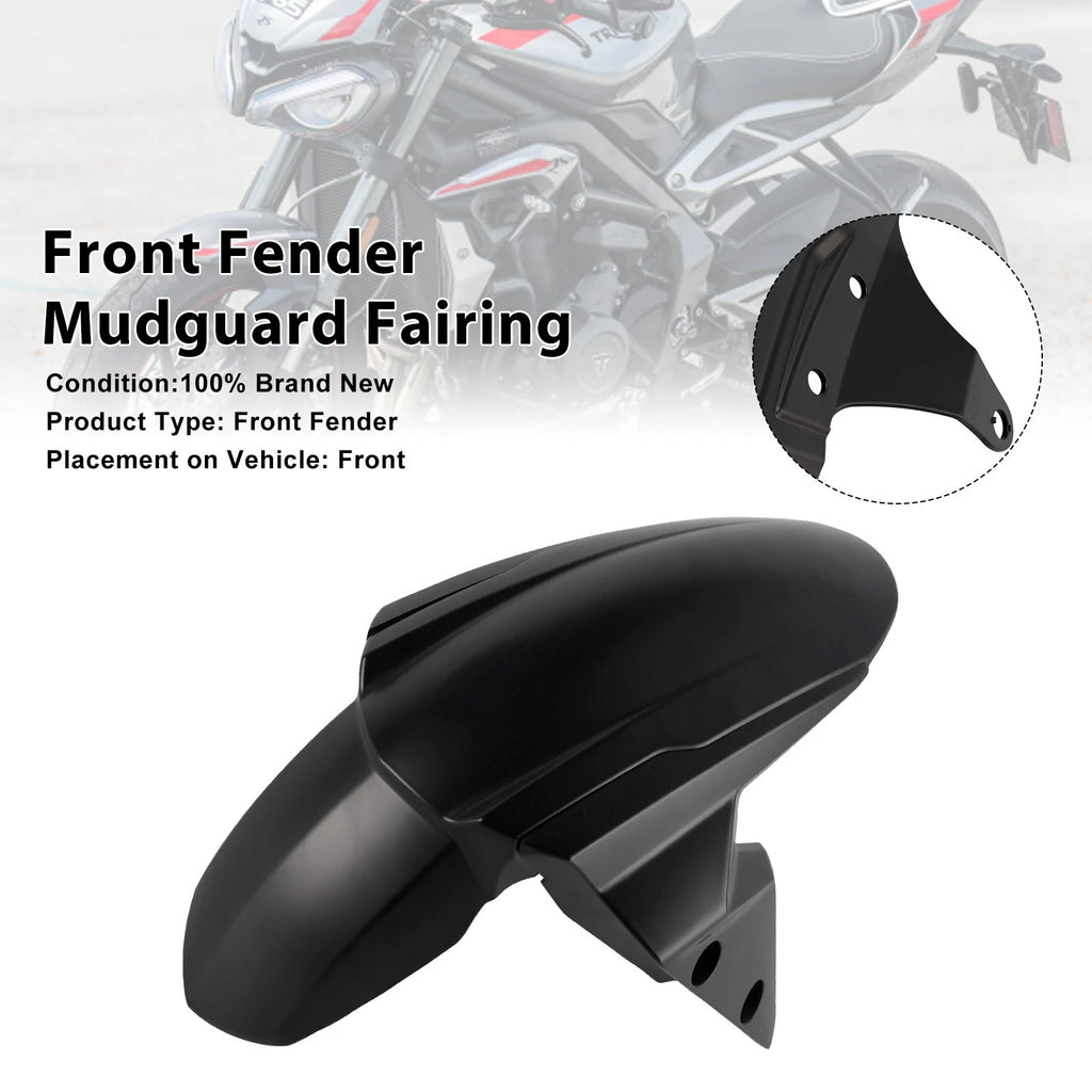 Front Fender Mudguard for Street Triple 765 R RS (2020–2025) Black