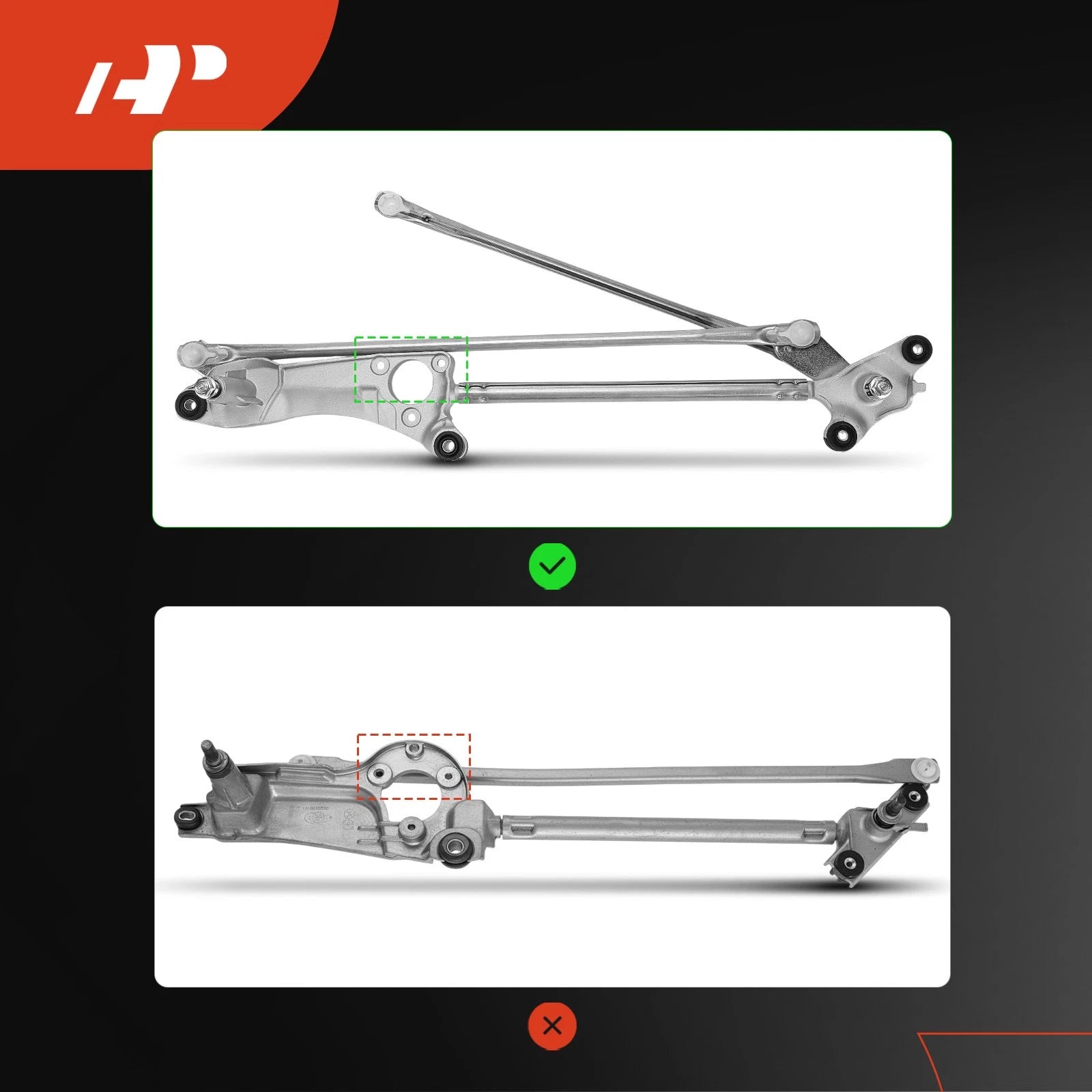 Wiper Linkage Front for Toyota Camry (2002–2006) Left Hand Drive USA Built