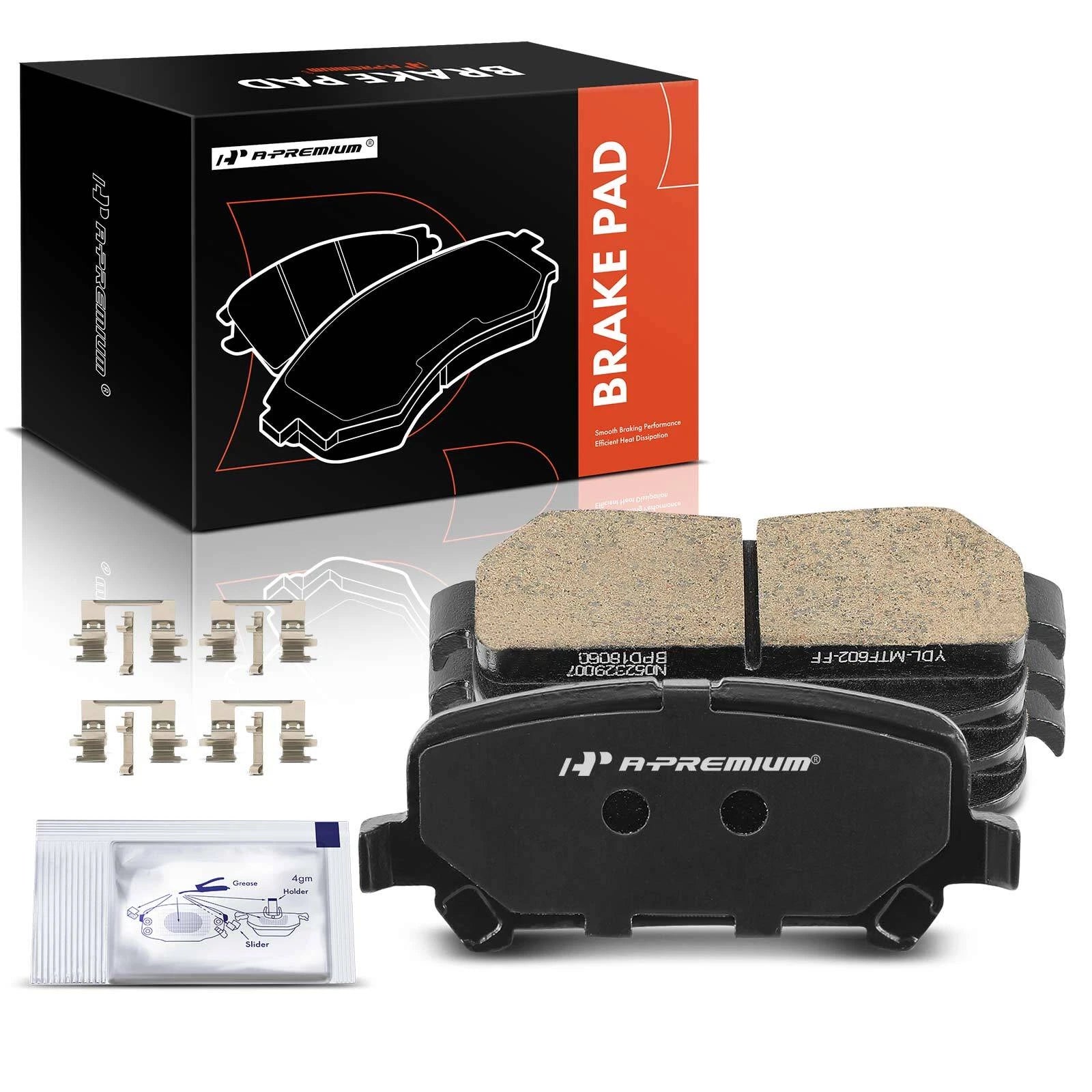 Set of 4 Rear Ceramic Brake Pads for Chevrolet Colorado GMC Canyon (2015–2020)