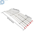 10' Aluminum Arched Folding Motorcycle Ramp for Street Bikes