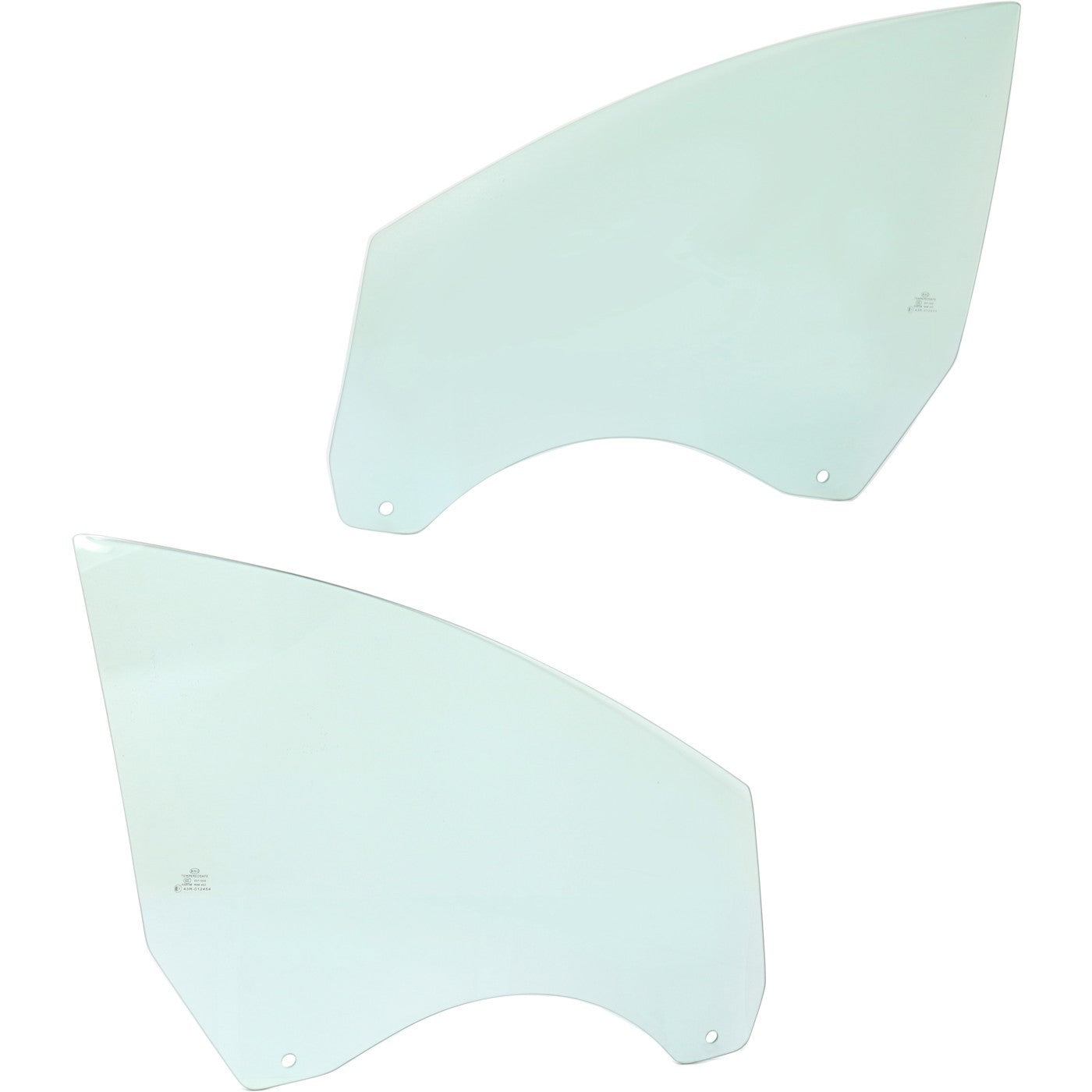 Set of 2 Front Door Glasses for Ford