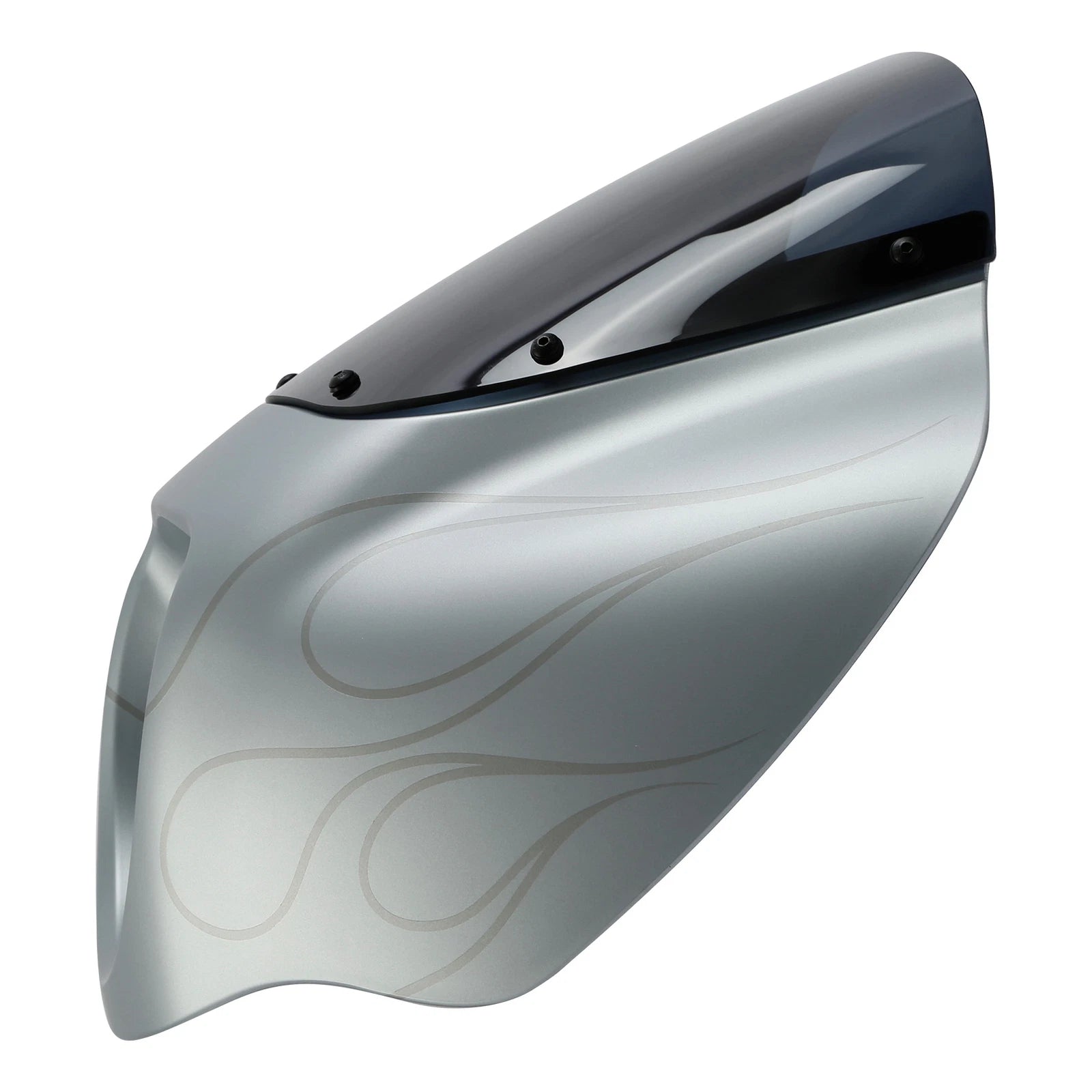 Front Headlight Fairing for Harley Softail Street Bob (2018–2023) - Barracuda Silver Denim
