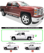 5in Stainless Steel Bars for Chevy Silverado GMC Sierra Crew Cab (2001-2013)