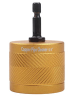 Set of 4 Pipe Cleaner Copper Brushes for HVAC Plumbing Systems