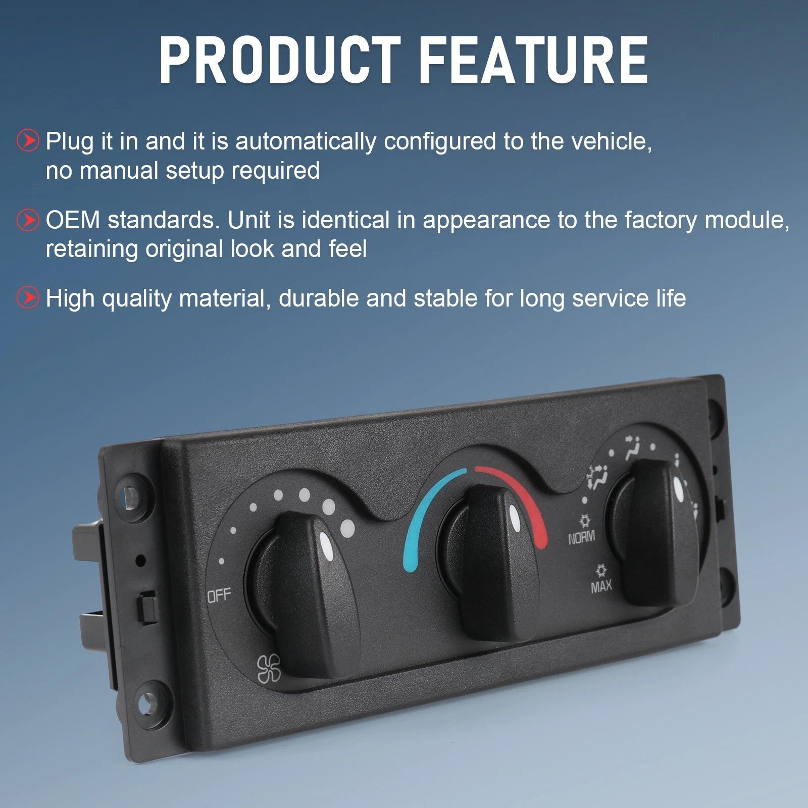 Heater A/C Temperature Controls for International 5000 (2011-2020)