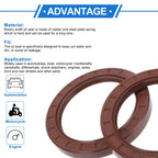 Set of 2 Oil Seal Rotary Shaft Seal FKM Rubber 90x120x13mm