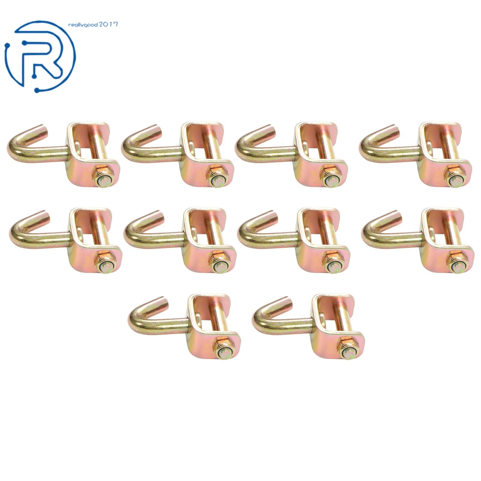 10 Pack 2 Inch Swivel J Tow Hooks for Car Hauler (Fits )