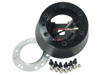 Steering Wheel Hub Adapter 6 Hole Black Billet for 2005–2012 Ford Mustang