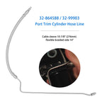 Trim Tilt Hydraulic Ram Cylinder Hose Kit for Mercruiser Alpha I & Bravo (32-864589)
