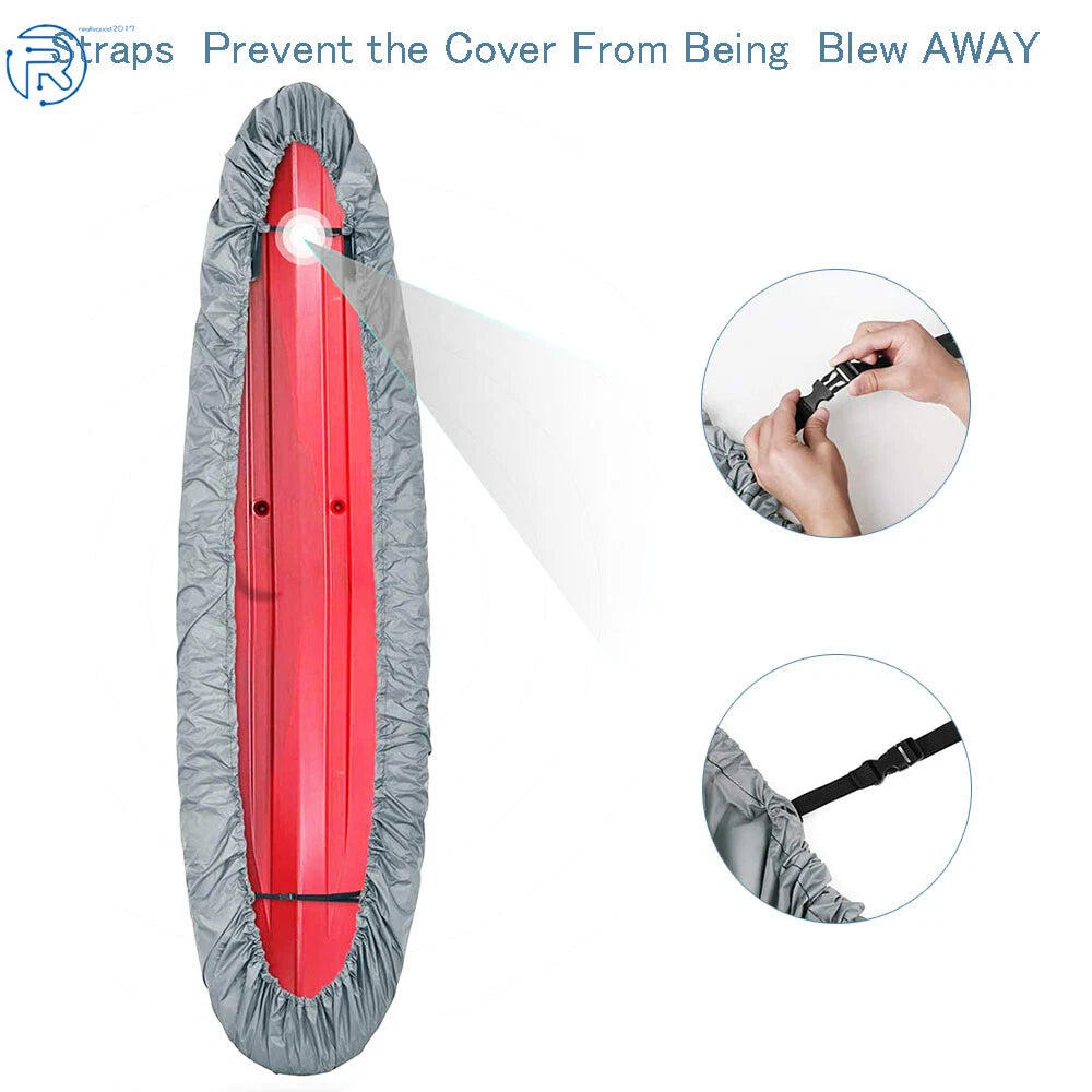 Waterproof Kayak Canoe Cover for Various Models (10.2ft-11.4ft)