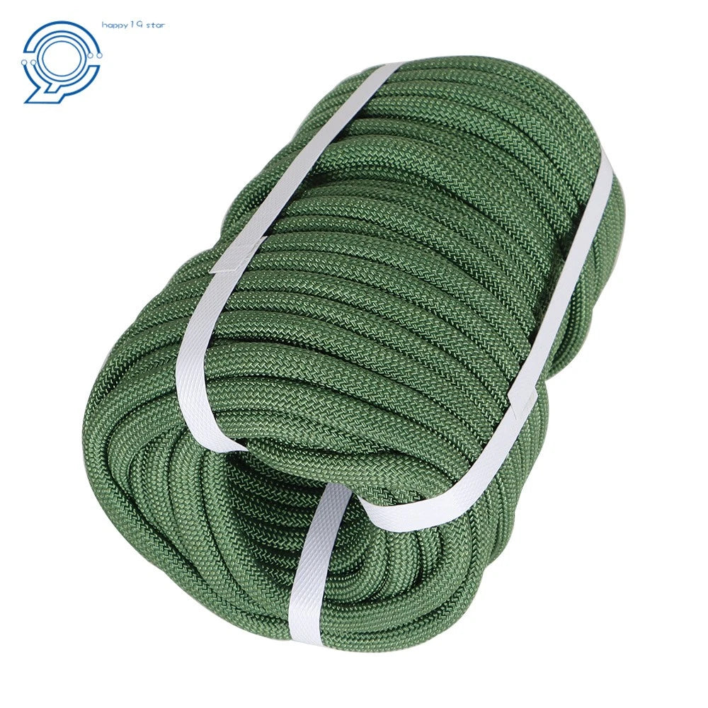 3/8" Braided Polyester Pulling Rope 100' (3520 lbs) Army Green