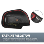 Rearview Mirror Cover Overlay 2 x Black Carbon Fiber for Lexus RX330 RX350 (2003)