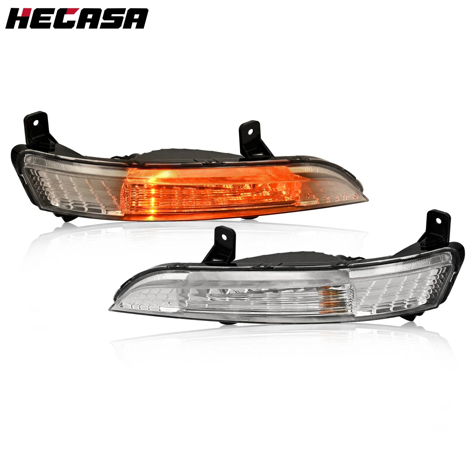 Pair of Turn Signal Light Lamps for Chevrolet Traverse (2013–2017) w/Bulb