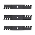 3X Toothed Mulching Mower Blade for Husqvarna (Replaces 532 18 72-55)