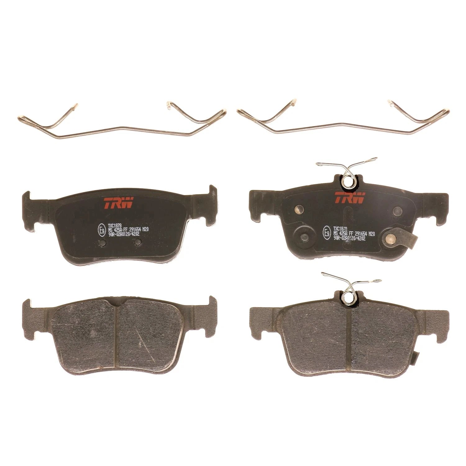 Set of 4 Disc Brake Pads for Honda Civic (2016–2021)