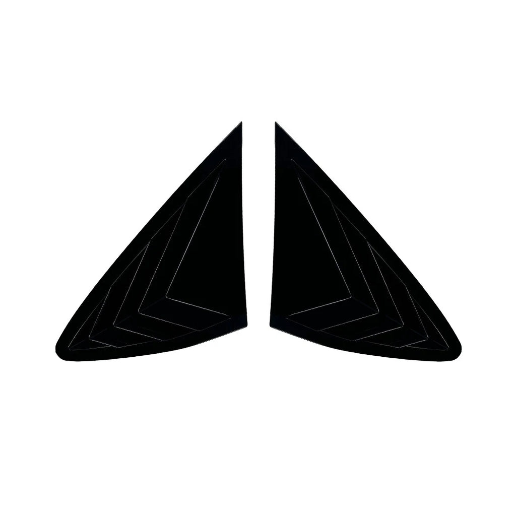 Black Rear Side Window Louver Trim for Benz GLC-Class Coupe (2016–2022)