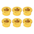 6x Rear Sprocket Nuts M10 Gold for Ducati Panigale V2 V4 V4S 1199 1299 (2012–2024)