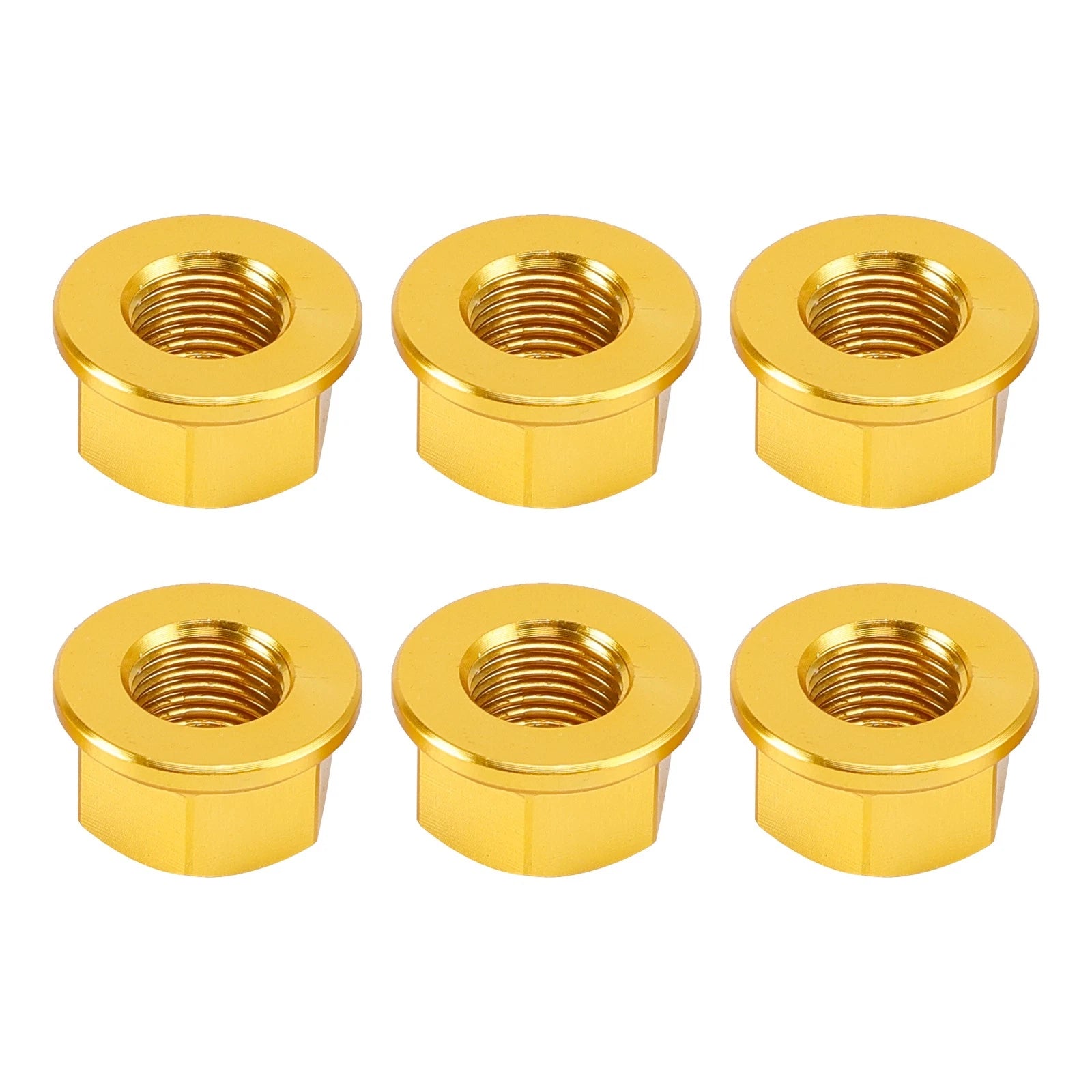 6x Rear Sprocket Nuts M10 Gold for Ducati Panigale V2 V4 V4S 1199 1299 (2012–2024)