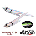 8 Pcs Flye Foils Fishing Lure with Silverside Fish Skin Effect for Ice Fishing