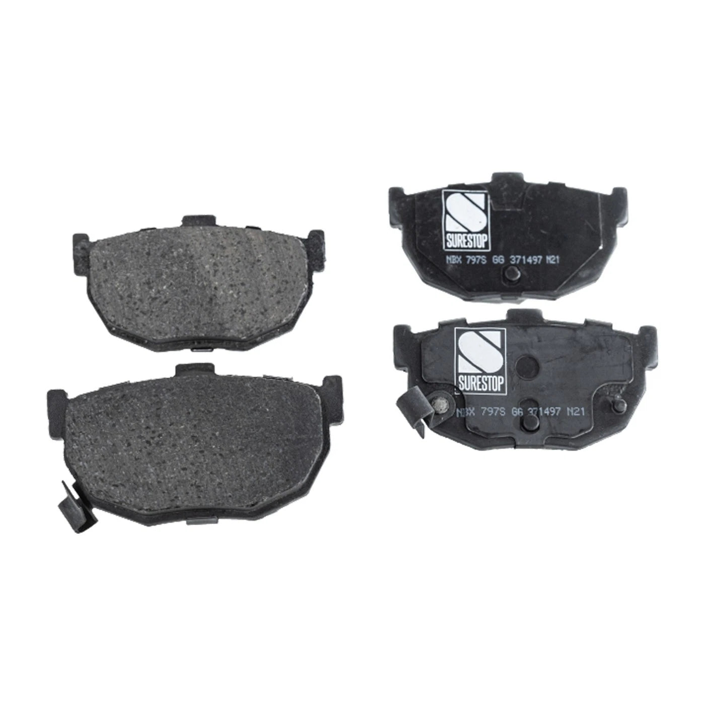Set of 4 Ceramic Brake Pads for Hyundai Elantra (1994–2001)