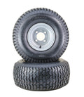 Set of 2 Lawn Mower Tires 20X8-8 4-Ply with 4x4" Silver Wheel-13131