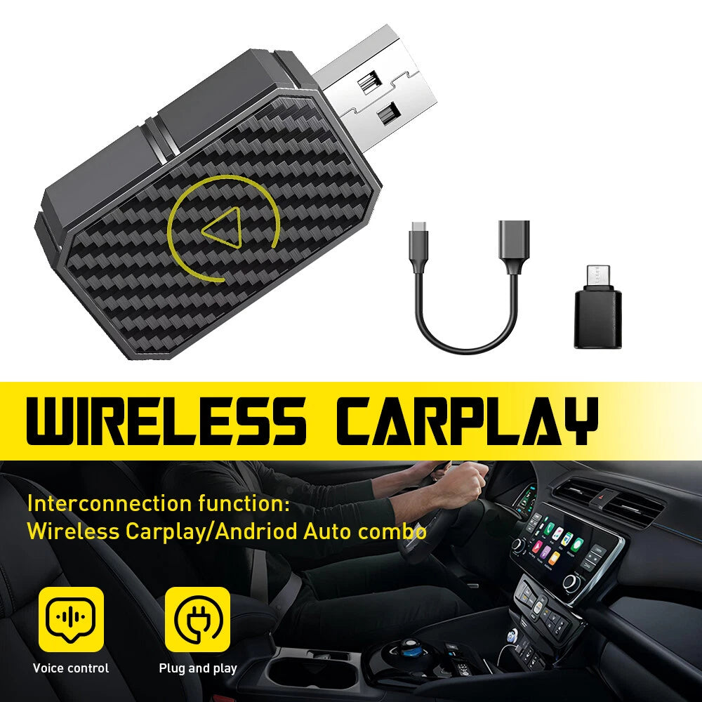 Wireless CarPlay Adapter for Mini (Plug & Play, Low Latency)