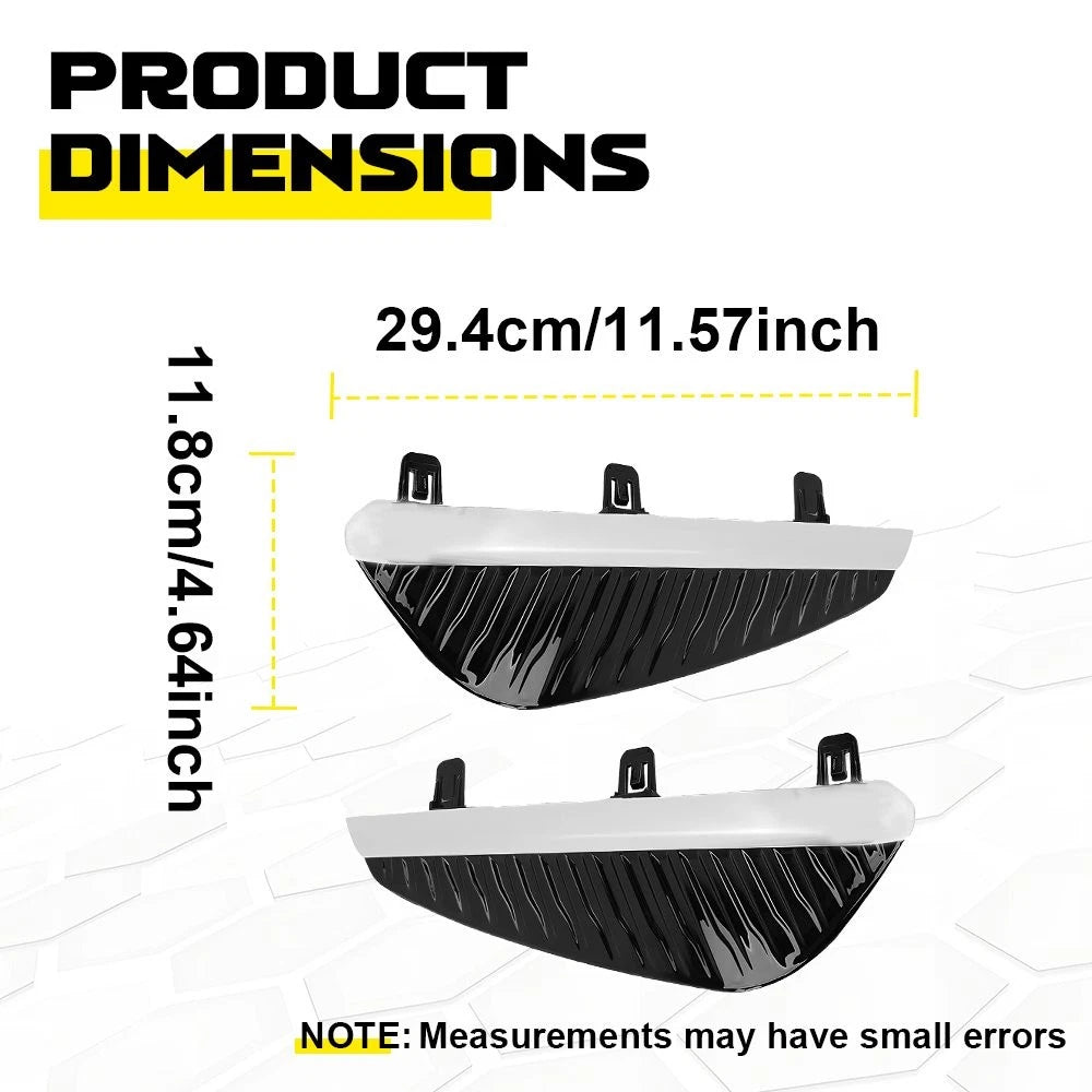 2Pcs Bumper Fog Light Cover Bezel Frame for Nissan Sentra (2024–2025)