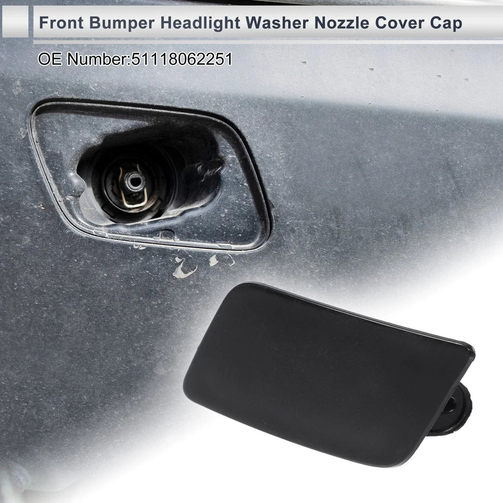 Front Left Bumper Headlight Washer Nozzle Cover Cap for BMW 335i GT Unpainted