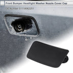 Front Left Bumper Headlight Washer Nozzle Cover Cap for BMW 335i GT Unpainted