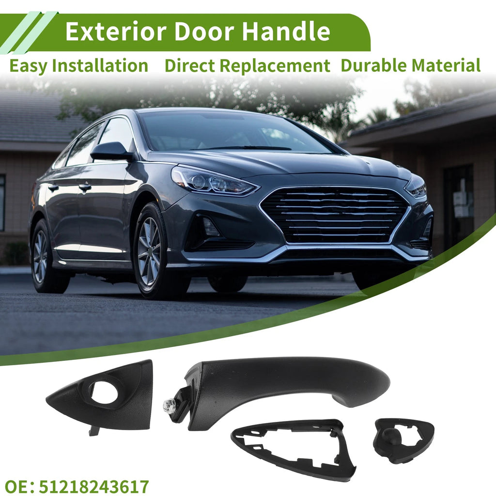 Exterior Door Handle for BMW X5 E53 (2000–2006) 51218243617 Black Front Left