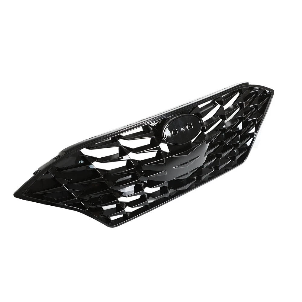 Front Upper Grille for Hyundai Sonata (2020–2021) Black Plastic