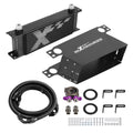 Universal 13 Row Transmission Oil Cooler 10AN with Filter Adapter Hoses