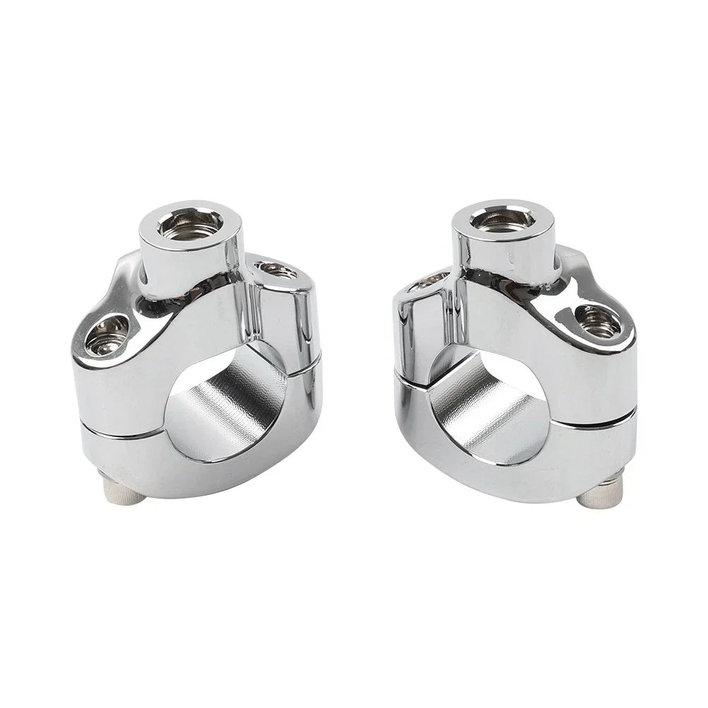 1.25" Handlebar Risers for Harley Softail FXSTC Custom (2006-Current) Chrome