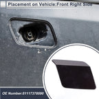 Front Right Side Bumper Headlight Washer Nozzle Cover Cap for BMW X5 F15 Black