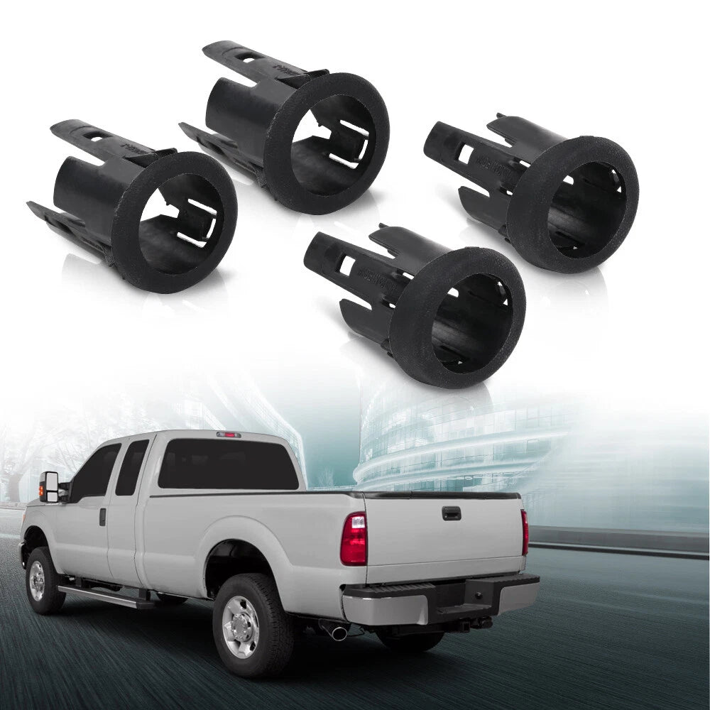 Set of 4 Rear Parking Assist Sensor Bezels for Ford F-250 F-350 (2008–2015)