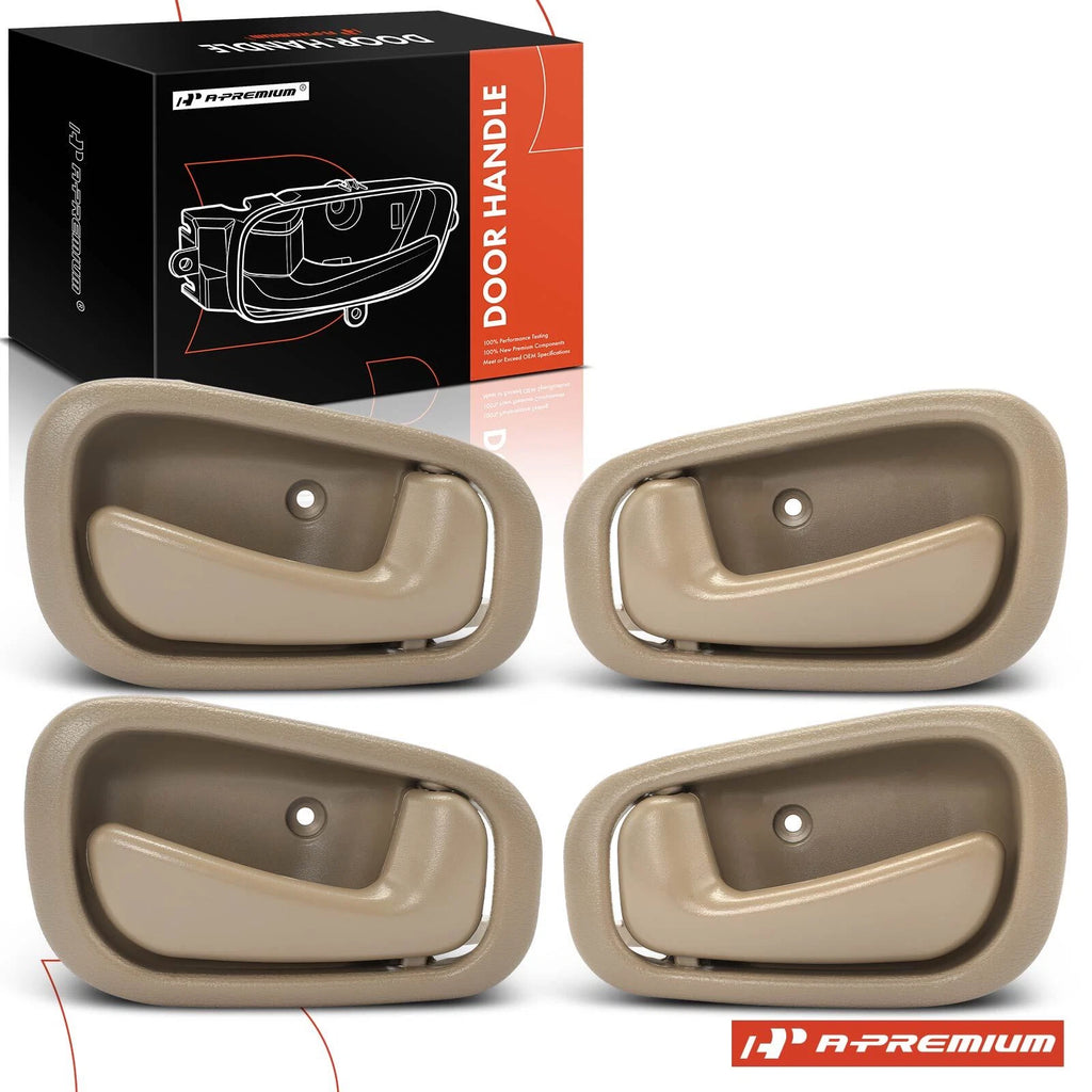 Set of 4 Metal Interior Door Handles for Toyota Corolla (1998–2002)