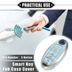 5 Button Smart Key Fob Cover for Nissan Altima Maxima Infiniti (2013–2021) TPU Blue