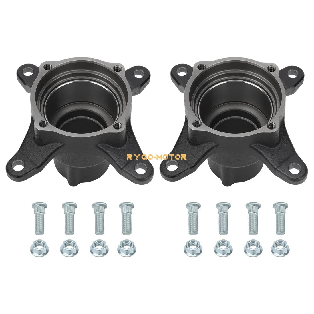 2X Front Wheel Hubs & Studs for Polaris Xplorer 250 300 400 500 Worker 335 500