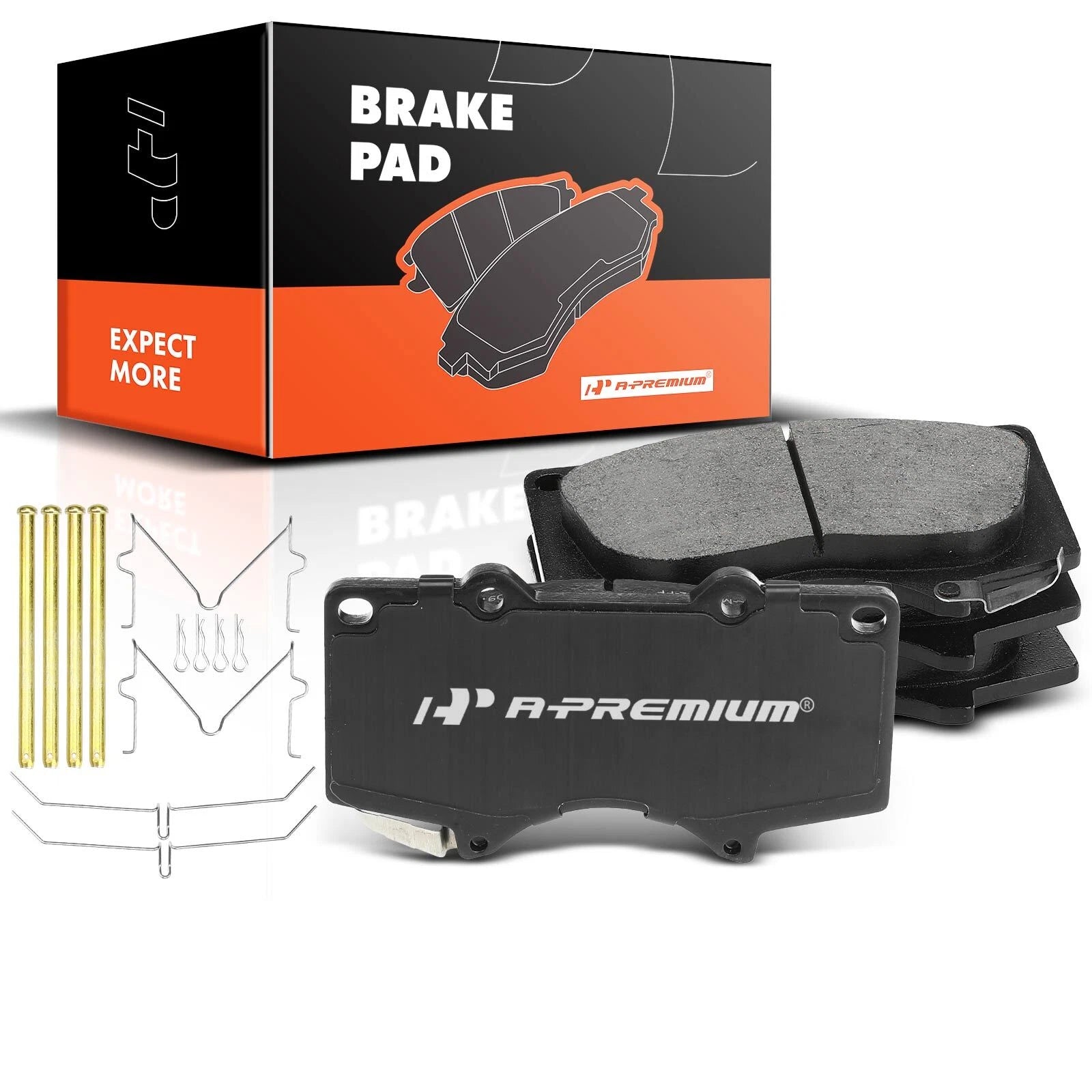 Front Ceramic Brake Pads for Toyota Tacoma (2005-2022) 4Runner Tundra