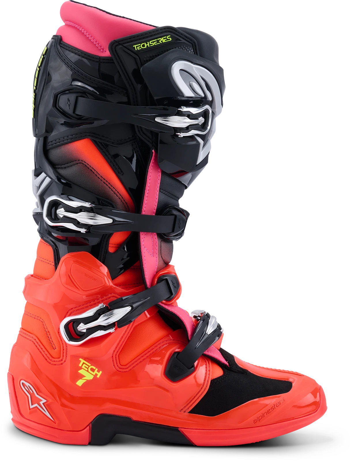 Alpinestars Tech 7 Offroad Boots for (US 13, Black/Red/Pink)