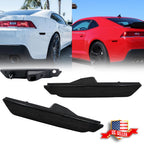 2X Smoked Black Lens Rear Side Marker Lights for Chevy Camaro (2010–2015)