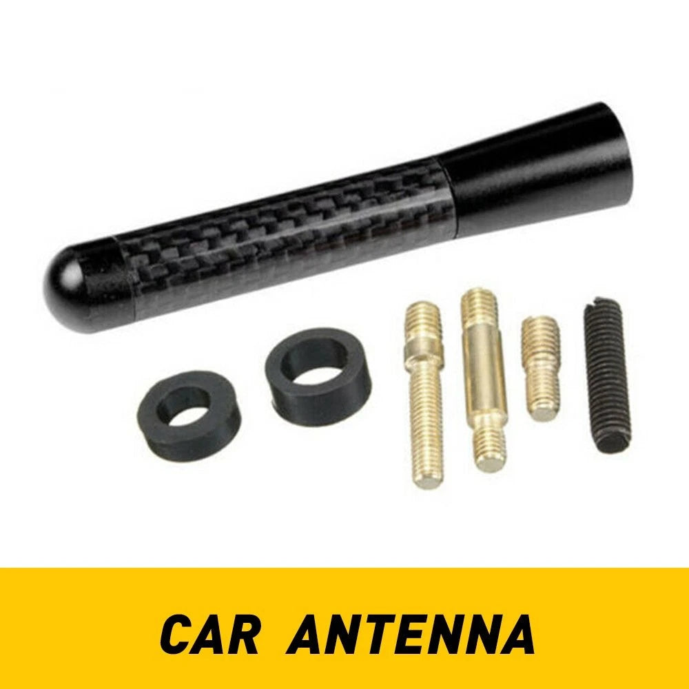 3" Carbon Fiber Roof Antenna for Universal Vehicles (Fits Most Models)