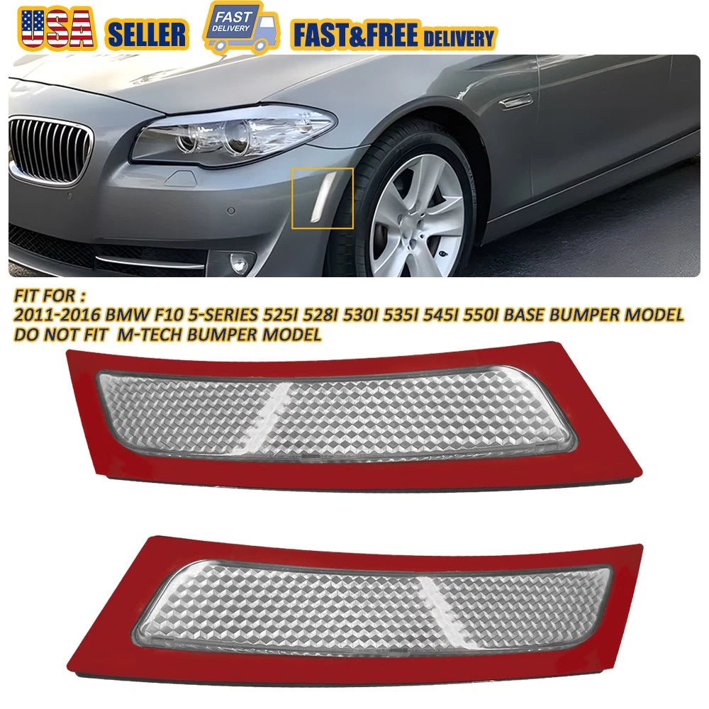 Clear Side Marker Lamps for BMW F10 5-Series (2011–2016)