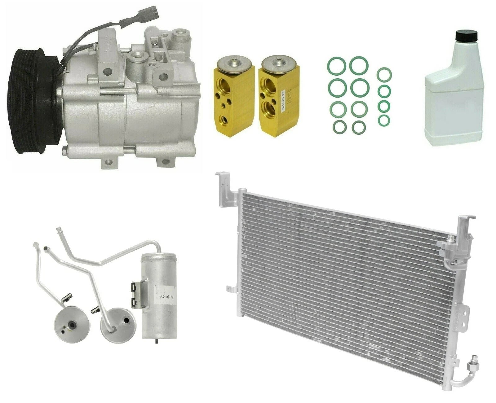 AC Compressor Kit Replacement With Condenser for Isuzu Trooper (2003–2007)