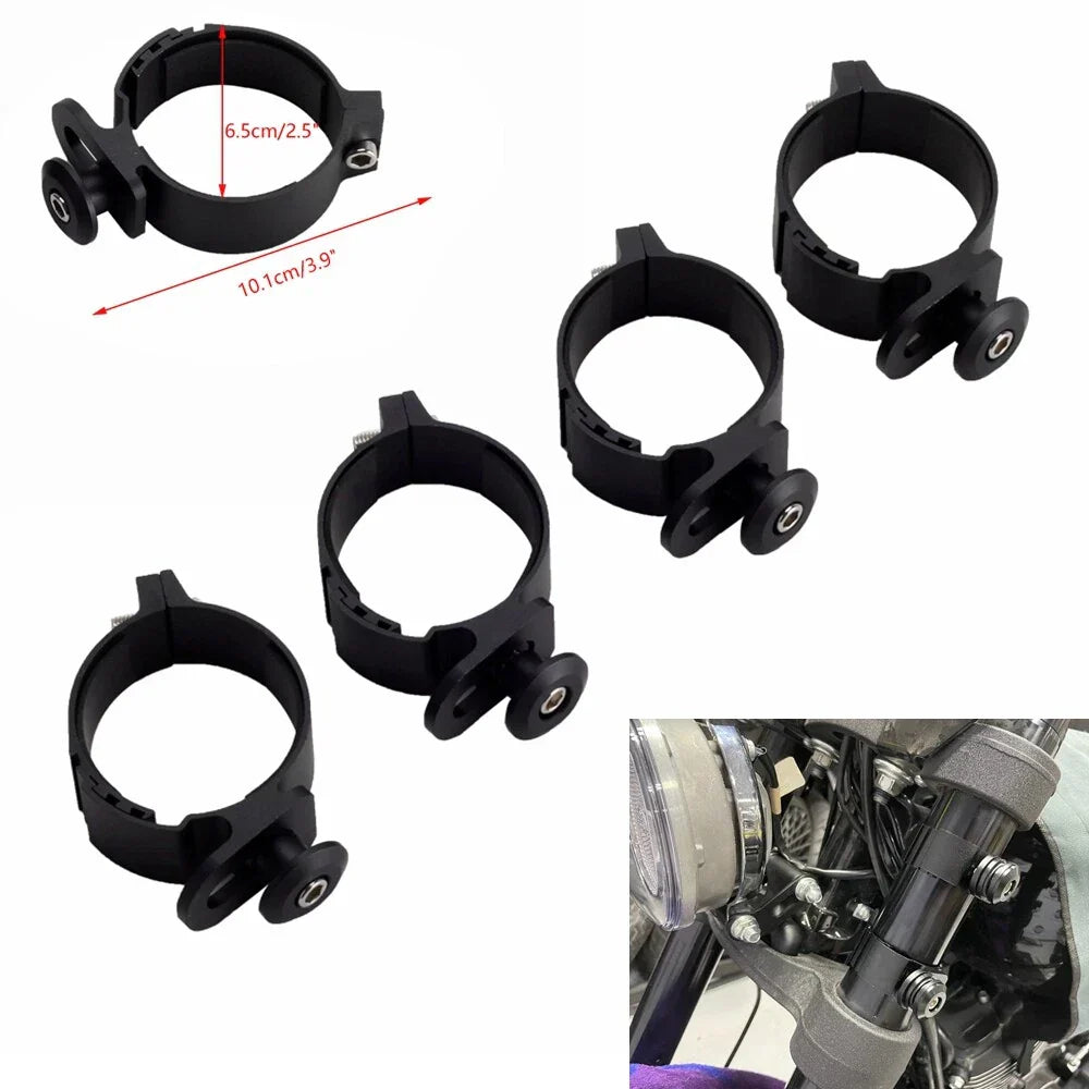 Front Fairing Windshield 48-55mm Fork Mount Clamp for Harley Road Glide (2008-2023)