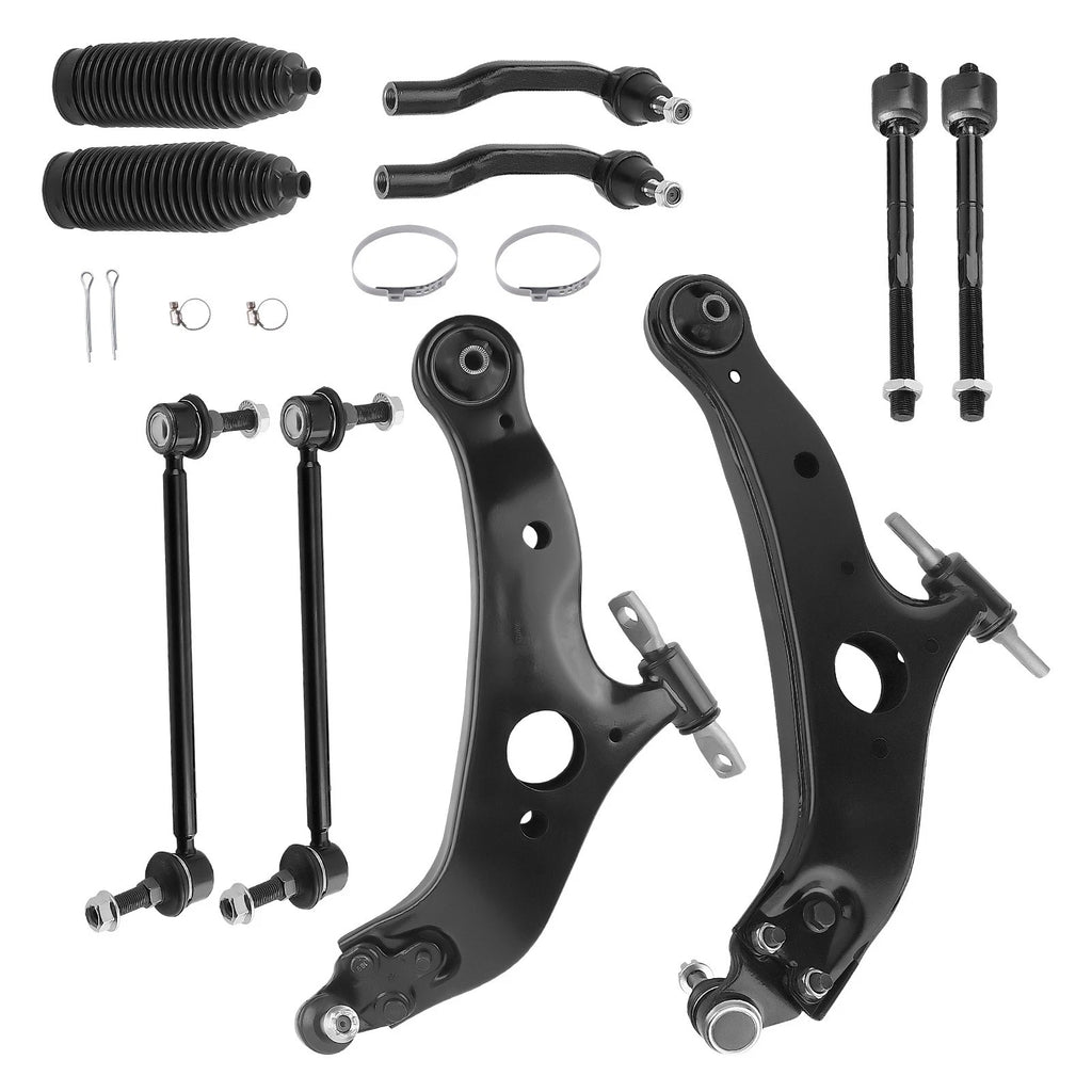 12X Front Struts Lower Control Arm Sway Bar Link for Toyota Sienna (2004–2010)