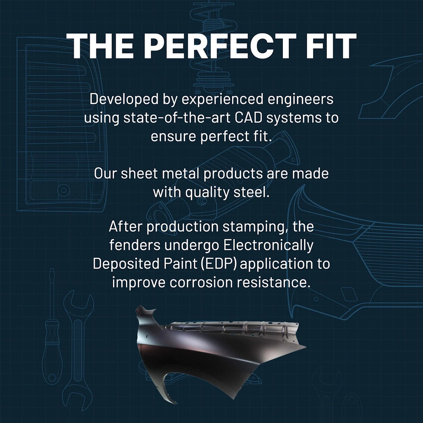 Driver Left Quarter Panel for Dodge Ram 1500 (2002)