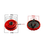 Alloy Chainsaw Regulator Knob 18 Tooth for Electric Chainsaw (6.7x6.7x2.9cm)