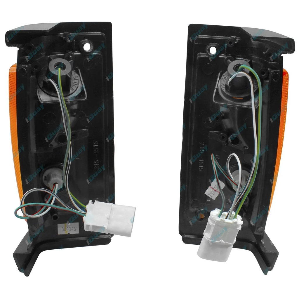 LH+RH Corner Indicator Amber Blinker Lamps for Nissan Navara D21 Ute 1986-1989